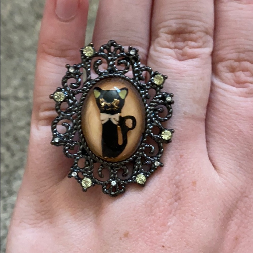 Betsey Johnson Cat ring!